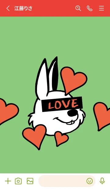 [LINE着せ替え] ラブ ラビット 91の画像2