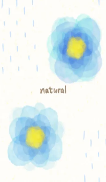 [LINE着せ替え] 水彩 2輪の花13の画像1