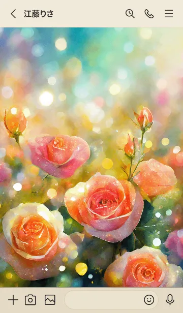 [LINE着せ替え] 薔薇(バラ)の花の着せかえ(R249)の画像2