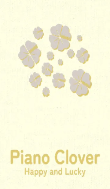 [LINE着せ替え] Piano clover オーキッドホワイトの画像1