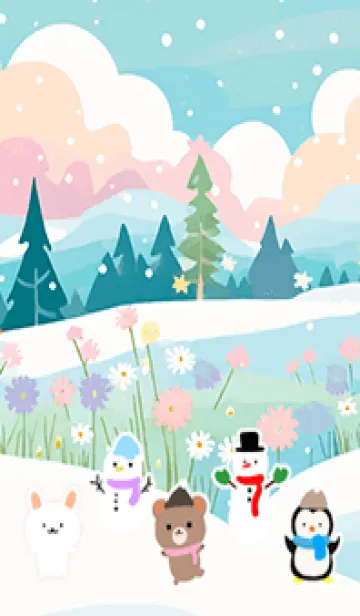 [LINE着せ替え] 可愛い北欧風着せかえ(Winter-297)の画像1