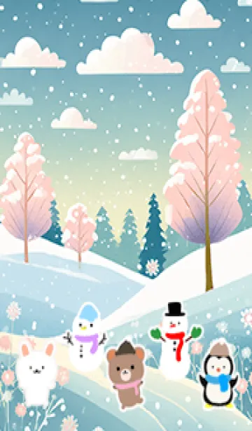 [LINE着せ替え] 可愛い北欧風着せかえ(Winter-300)の画像1