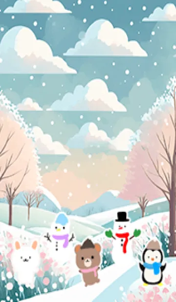 [LINE着せ替え] 可愛い北欧風着せかえ(Winter-299)の画像1