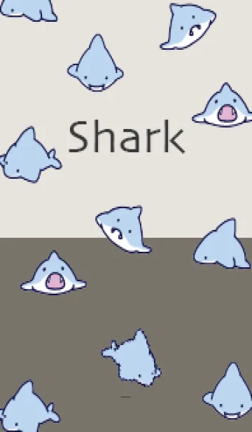 [LINE着せ替え] ベージュ : ちびさめの画像1