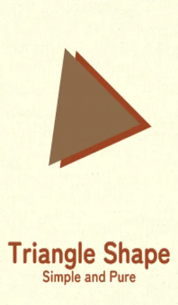 [LINE着せ替え] 三角型の着せかえ ブリックレッドの画像1