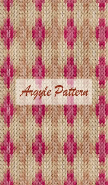 [LINE着せ替え] argyle pattern embroidery 24の画像1