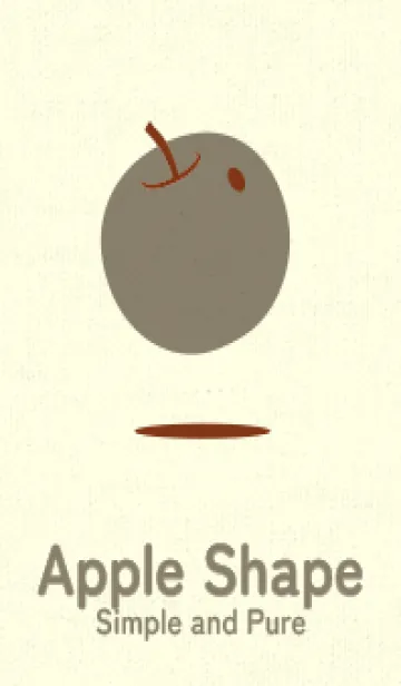 [LINE着せ替え] りんご型のきせかえ バーントシエンナの画像1