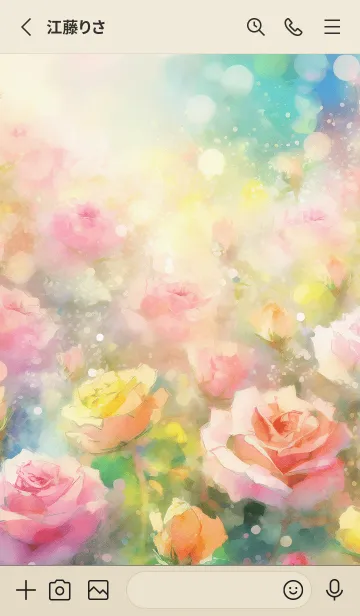 [LINE着せ替え] 薔薇(バラ)の花の着せかえ(R241)の画像2