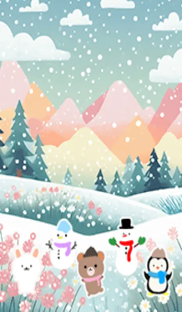 [LINE着せ替え] 可愛い北欧風着せかえ(Winter-309)の画像1