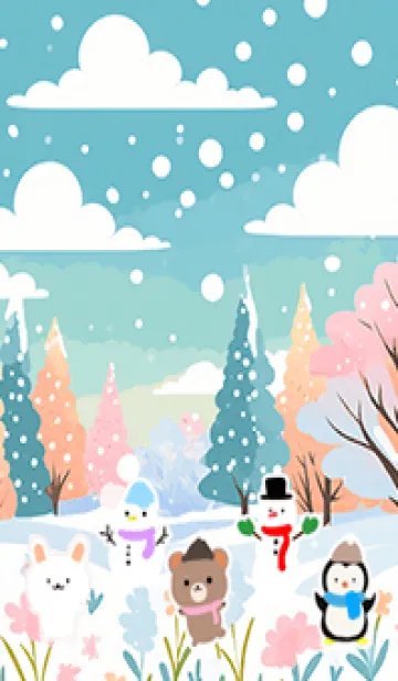 [LINE着せ替え] 可愛い北欧風着せかえ(Winter-308)の画像1