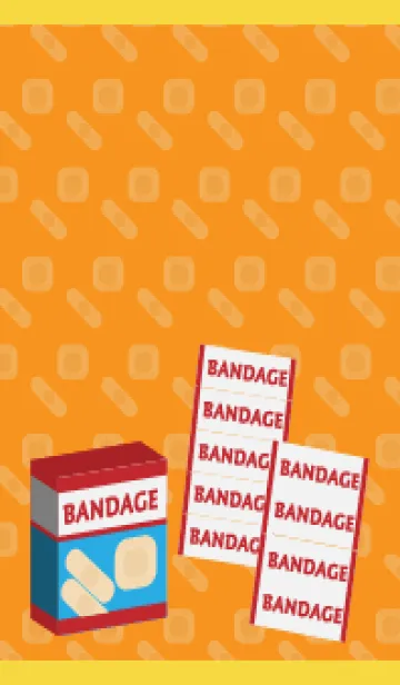 [LINE着せ替え] 絆創膏 黄色の画像1