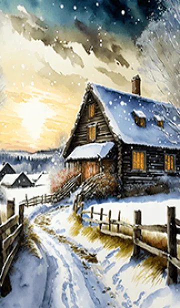 [LINE着せ替え] 優美な冬の風景の着せかえ(Winter-222)の画像1