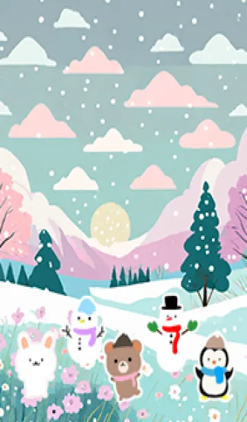 [LINE着せ替え] 可愛い北欧風着せかえ(Winter-306)の画像1