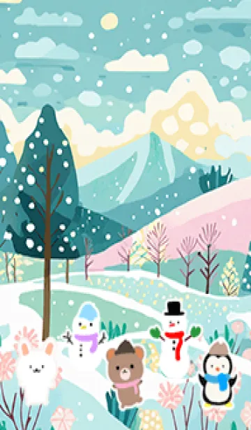 [LINE着せ替え] 可愛い北欧風着せかえ(Winter-305)の画像1