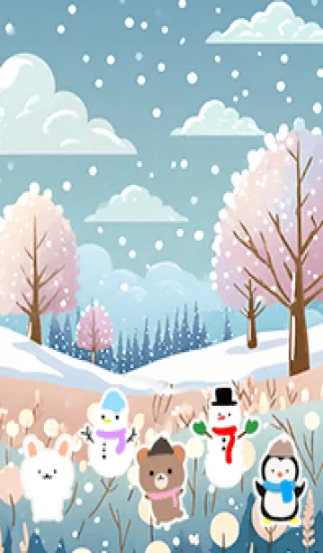 [LINE着せ替え] 可愛い北欧風着せかえ(Winter-303)の画像1