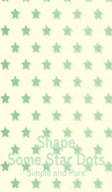 [LINE着せ替え] 星のドッドきせかえ フレッシュグリーンの画像1