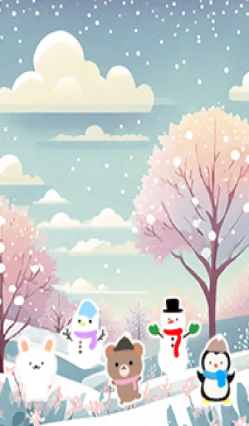 [LINE着せ替え] 可愛い北欧風着せかえ(Winter-302)の画像1