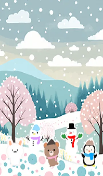 [LINE着せ替え] 可愛い北欧風着せかえ(Winter-310)の画像1