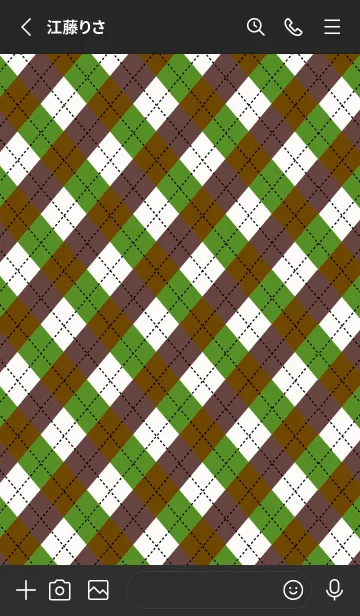 [LINE着せ替え] アーガイル チェック 17の画像2