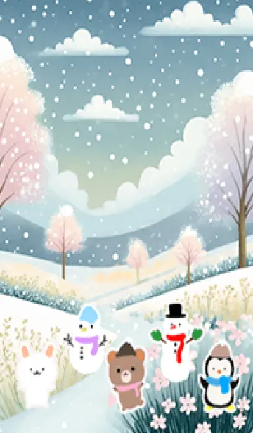 [LINE着せ替え] 可愛い北欧風着せかえ(Winter-311)の画像1