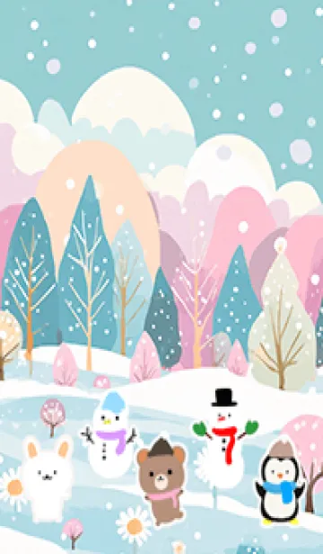 [LINE着せ替え] 可愛い北欧風着せかえ(Winter-313)の画像1