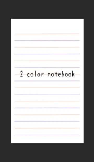 [LINE着せ替え] 2色ノート/ピンク&パープル/チャコールの画像1