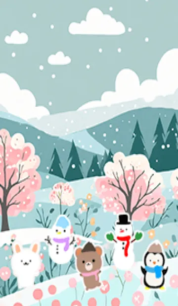 可愛い北欧風着せかえ(Winter-315)のLINE着せ替え