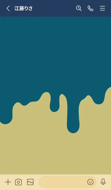 [LINE着せ替え] ドリップ スマイル .40の画像2