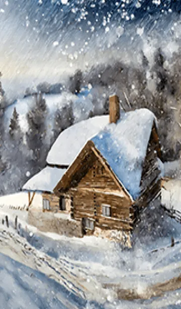 [LINE着せ替え] 優美な冬の風景の着せかえ(Winter-234)の画像1