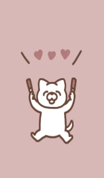 [LINE着せ替え] 推し色いぬ(red)の画像1