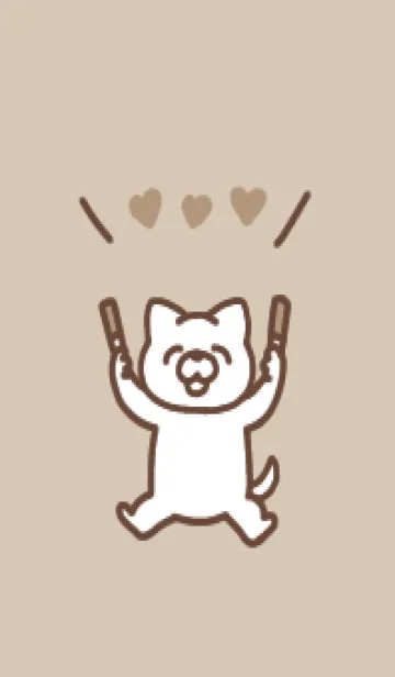 [LINE着せ替え] 推し色いぬ(orange)の画像1