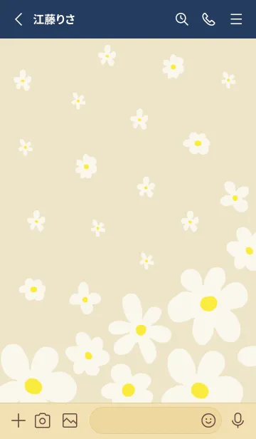 [LINE着せ替え] 白い花 可憐3の画像2