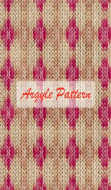 [LINE着せ替え] argyle pattern embroidery 25の画像1