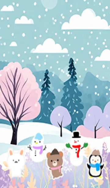 [LINE着せ替え] 可愛い北欧風着せかえ(Winter-320)の画像1