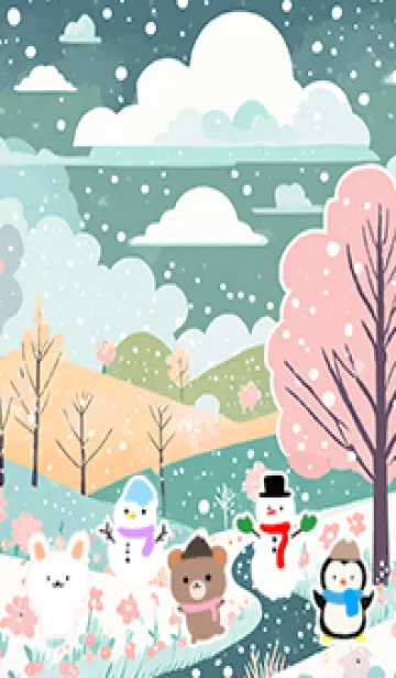 [LINE着せ替え] 可愛い北欧風着せかえ(Winter-330)の画像1