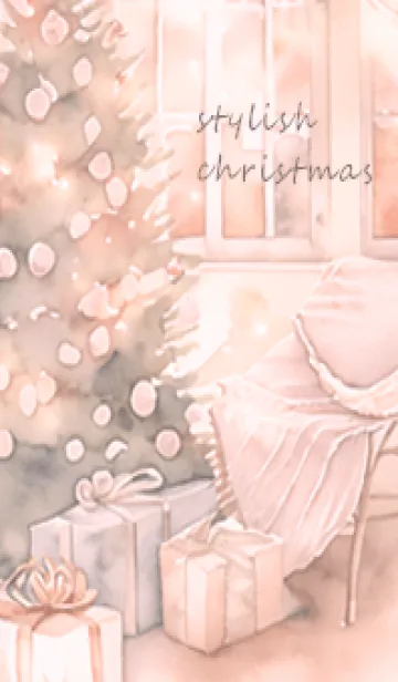 [LINE着せ替え] pink Stylish Christmas 10_1の画像1