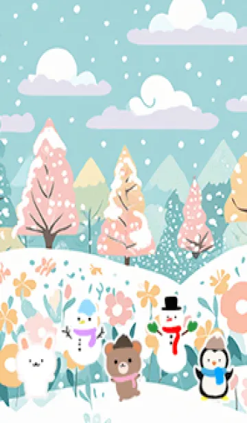 [LINE着せ替え] 可愛い北欧風着せかえ(Winter-328)の画像1