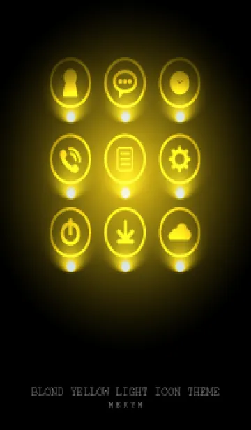 [LINE着せ替え] BLOND YELLOW LIGHT ICON THEME 2の画像1