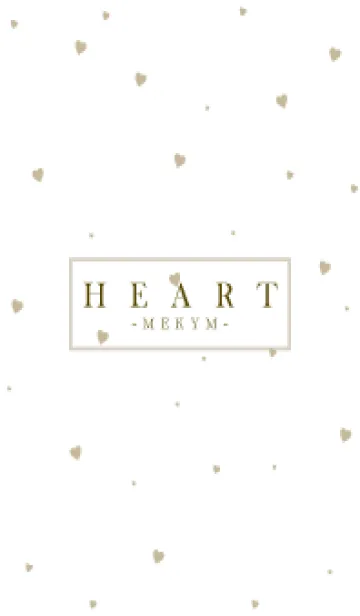 [LINE着せ替え] HEART BEIGE-SIMPLE MEKYM 17の画像1