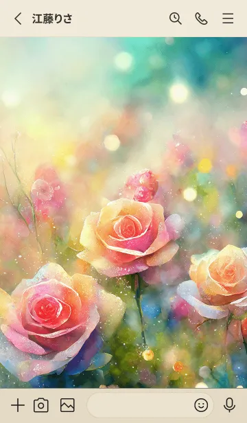 [LINE着せ替え] 薔薇(バラ)の花の着せかえ(R273)の画像2