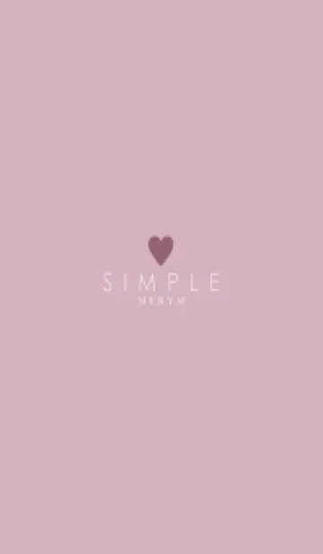 [LINE着せ替え] DUSKY PINK - SIMPLE HEART - 18の画像1