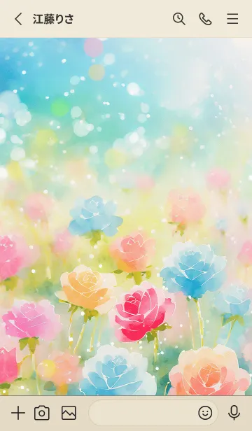 [LINE着せ替え] 薔薇(バラ)の花の着せかえ(R277)の画像2