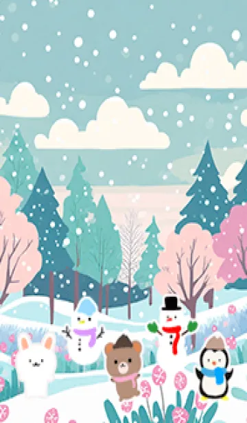 [LINE着せ替え] 可愛い北欧風着せかえ(Winter-323)の画像1