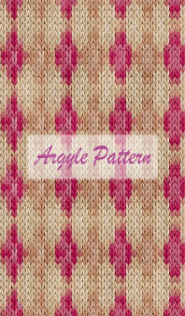 [LINE着せ替え] argyle pattern embroidery 26の画像1