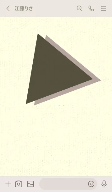 [LINE着せ替え] 三角型の着せかえ 枯葉色の画像2