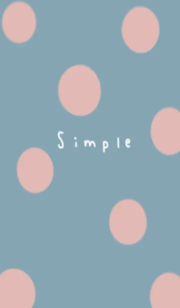 [LINE着せ替え] ブルーベージュ。水玉。の画像1