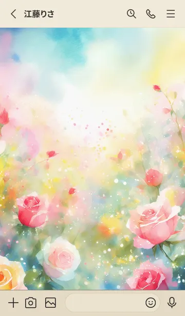 [LINE着せ替え] 薔薇(バラ)の花の着せかえ(R281)の画像2