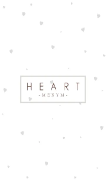 [LINE着せ替え] HEART GRAY-SIMPLE MEKYM 17の画像1