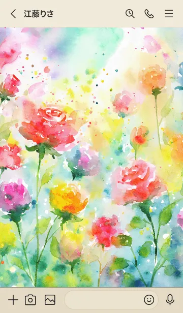 [LINE着せ替え] 薔薇(バラ)の花の着せかえ(R282)の画像2