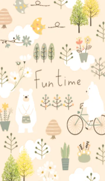 [LINE着せ替え] yellow♡楽しい時間14_1の画像1